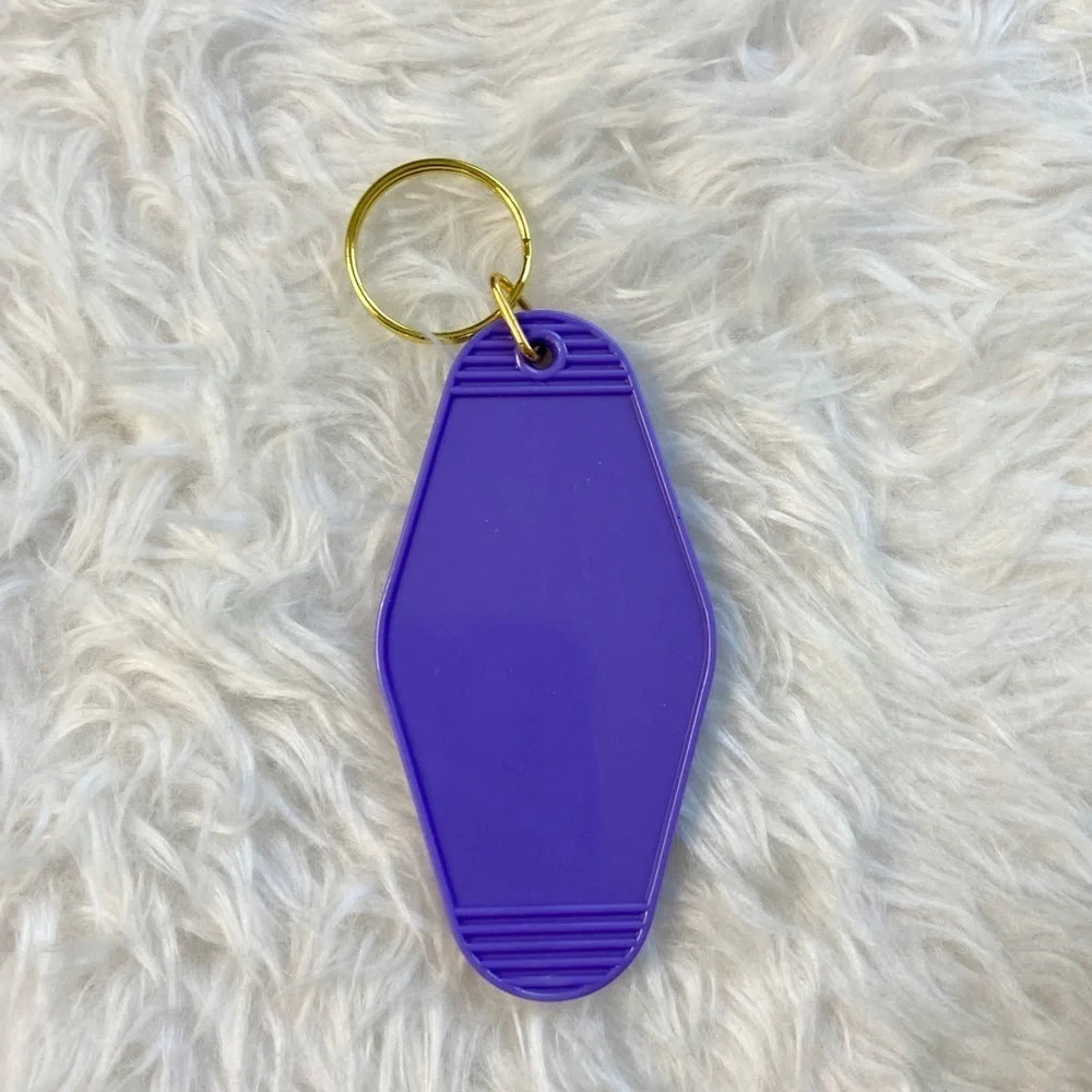 Retro Motel Keychain-buckle up buttercup